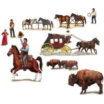 Decorazione Adesive da Parete Scenario Country Festa Tema Country