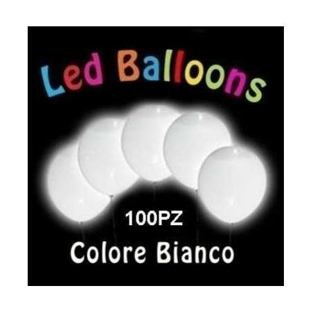 LED Bianco per Palloncino in lattice 100pz Articoli Tecnici