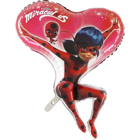 Palloncino in Foil 38" Super Shape Ladybug "Miraculous" Personaggi Grabo