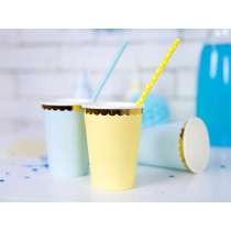 Cannuccia di Carta Color Pastello "Summer Time" 10pz Cannucce