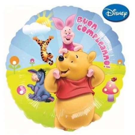 Palloncino in Foil 18" Winnie the Pooh Buon Compleanno Winnie the Pooh