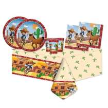 Tovagliolo di Carta 33x33cm Western "Cowboy" 20pz Festa Tema Country