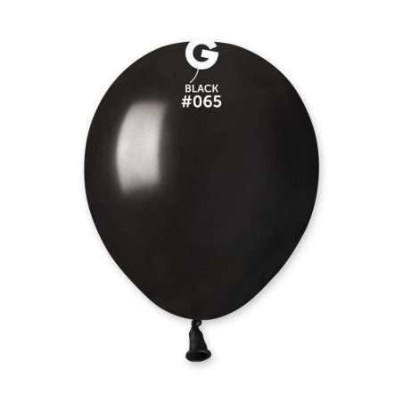 Palloncino in Lattice 5” AM50 Nero Metallizzato "Black 065” 100pz Gemar Metallic 5" AM50