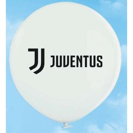 Palloncino in Lattice 24" Bianco con Stampa Nera Juventus Juventus