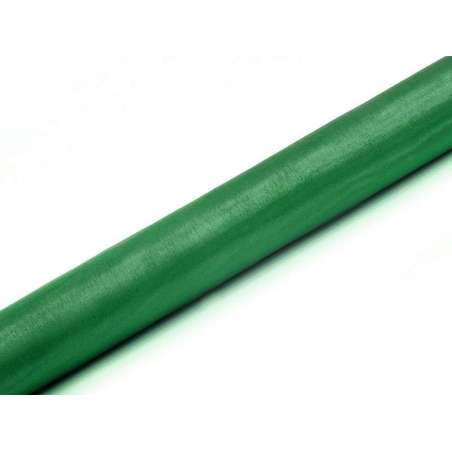 Runner in Organza Verde Scuro 9mt x 36cm Runner/Corsie