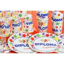 Tovagliolo di Carta 33x33cm Diploma "Congratulazioni" 20pz Rientro a Scuola