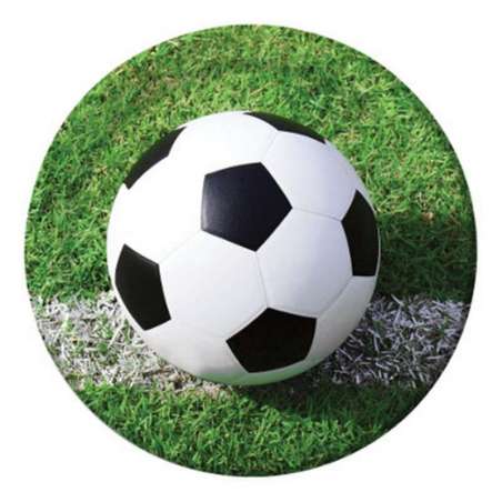 Piatto di Carta 23cm con Calcio "Soccer Fanatic" 8pz Calcio