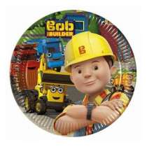 Piatto di Carta 20cm con Bob Aggiustatutto 8pz Bob Aggiustatutto