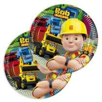 Piatto di Carta 20cm con Bob Aggiustatutto 8pz Bob Aggiustatutto