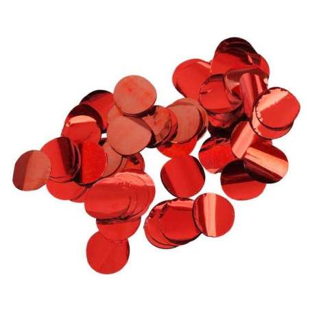 Confetti in Foil Tondi Rosso Metallizzato 15gr Confetti Tondi