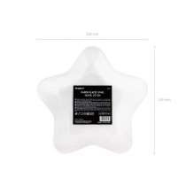Piatto di Carta 23cm Sagomato Stella Argento Metallizzato "Star" 6pz Accessori Tavola Natale e Capodanno