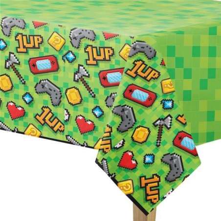 Tovaglia di Plastica 137x259cm Videogiochi "Game On" Gaming Party