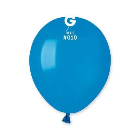 Palloncino in Lattice 5" A50 Azzurro "Blue 010" 100pz Gemar Standard 5" A50