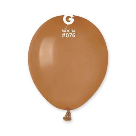 Palloncino in Lattice 5" A50 Moca "Mocha 076" 100pz Gemar Standard 5" A50