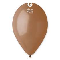 Palloncino in Lattice 10" G90 Moca "Mocha 076" 100pz Gemar Standard 10" G90