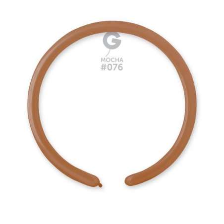 Palloncino in Lattice 1" Modellabile D2 Moca "Mocha 076" 100pz Gemar Standard Modellabili 1" D2