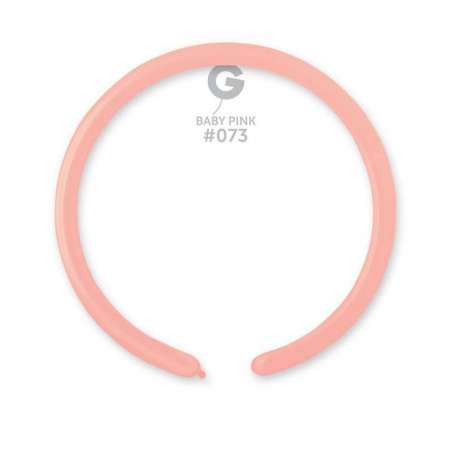 Palloncino in Lattice 1" Modellabile D2 Rosa "Baby Pink 073" 100pz Gemar Standard Modellabili 1" D2