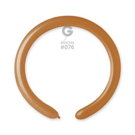 Palloncino in Lattice 2” Modellabile D4 Moca "Mocha 076" 100pz Gemar Standard Modellabili 2" D4