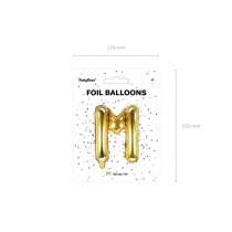 Palloncino in Foil 14" Lettera "M" Oro Lettere Medie Oro 14"/35cm Partydeco