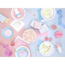 Bicchiere di Carta 200ml Gender Reveal "Boy or Girl?" 6pz Tavola Gender Reveal Boy or Girl?