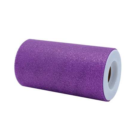 Tulle Scintillante Glitter Viola Dark 25MT Tulle Glitter