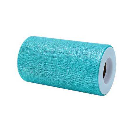 Tulle Scintillante Glitter Verde Acqua 25MT Tulle Glitter