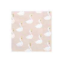 Tovagliolo di Carta 33x33cm Cigno Reale "Lovely Swan" 20pz Festa Tema Danza e Ballerine