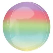 Palloncino in Foil 16" Orbz Ombre Arcobaleno "Rainbow" Globe / Orbz / Sfere