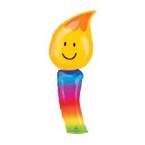 Palloncino in Foil 40" Super Shape Candela Arcobaleno Puntata N. 2 "Bright Rainbow"