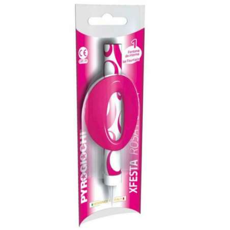Fontana Flambè "XFESTA" Fucsia N°0 Fontane Numeri Fucsia