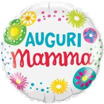 Palloncino in Foil 9" Mini Shape Auguri Mamma Palloncini e Addobbi Festa Mamma