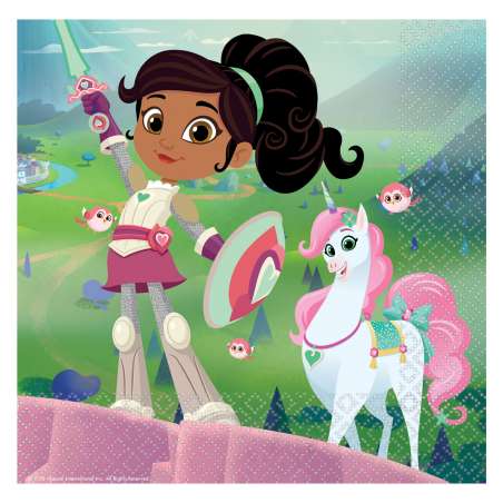 Tovagliolo di Carta 33x33cm con Nella "The Princess Knight" 16pz Nella "The Princess Knight"