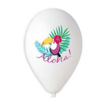 Palloncino in Lattice 13" GS120 Assortito con Stampa Tucano "Toucan" 50pz Gemar "Theme & Patterns"