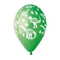 Palloncino in Lattice 13" GS120 Assortito con Stampa Dinosauro 50pz Gemar "Theme & Patterns"