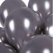 Palloncino in Lattice 13" GB120 Antracite "Shiny Space Grey 090" 50pz Gemar Shiny "Round"