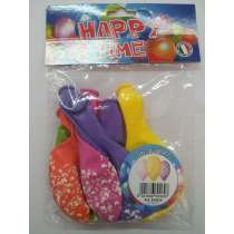 Palloncino in Lattice 12" Fiori e Farfalle Assortito 10pz Gemar Blister "Happy Time"