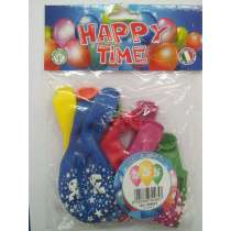 Palloncino in Lattice 12" N.3 Colori Assortiti 10pz Gemar Blister "Happy Time"