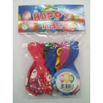 Palloncino in Lattice 12" N.6 Colori Assortiti 10pz Gemar Blister "Happy Time"