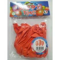 Palloncino in Lattice 10" G90 Arancione "Orange 004" 25pz Gemar Blister "Happy Time"