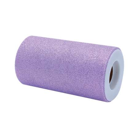 Tulle Scintillante Glitter Lilla 25MT Tulle Glitter