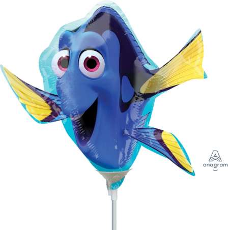 Palloncino in Foil 14" Mini Shape Pesce Blu "Dory" Dory e Nemo