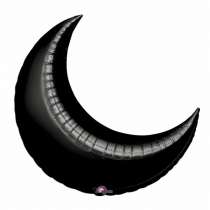 Palloncino in Foil 35" Luna Nero Lune