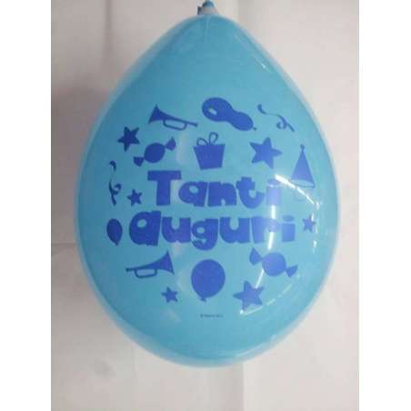 Palloncino in Lattice 12" Tanti Auguri Assortito 20pz Gemar Blister "Happy Time"