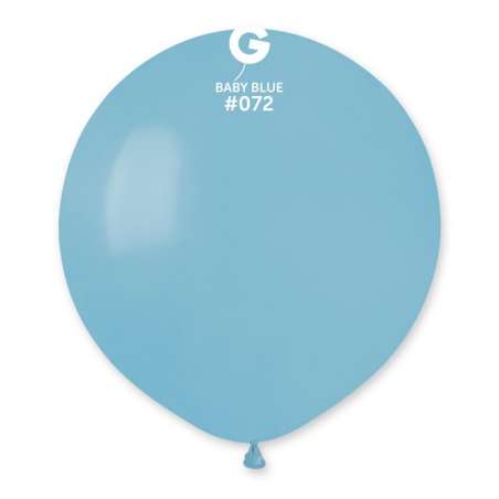 Palloncino in Lattice 19" G150 Celeste Baby "Baby Blue 072" 50pz Gemar Standard 19" G150