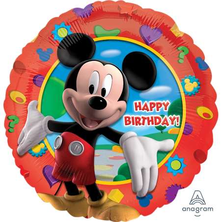 Palloncino in Foil 18" Happy Birthday "Mickey Clubhouse" Mickey Mouse & Co.