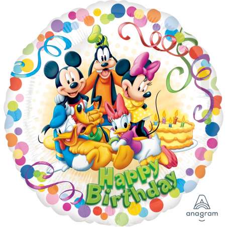 Palloncino in Foil 18" Happy Birthday Mickey Mouse e i suoi Amici Mickey Mouse & Co.