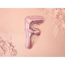 Palloncino in Foil 14" Lettera "F" Rose Gold Lettere Medie Rose Gold 14"/35cm Partydeco