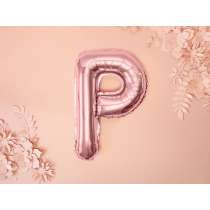 Palloncino in Foil 14" Lettera "P" Rose Gold Lettere Medie Rose Gold 14"/35cm Partydeco