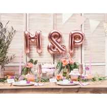 Palloncino in Foil 14" Lettera "W" Rose Gold Lettere Medie Rose Gold 14"/35cm Partydeco