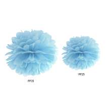 Pom Pom 35cm Carta velina Celeste Pom Pom